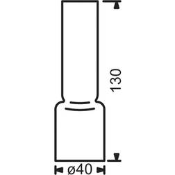 Delite Borosilikat brænderglas 10''' x130