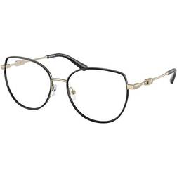 Michael Kors Irregular Eyeglasses, MK3066J Light Gold-Tone, Black Light Gold-Tone/Black