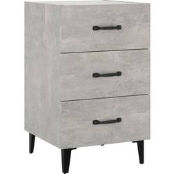 vidaXL beBasic Betonggrå 40 x 40 x 66 cm Sängbord
