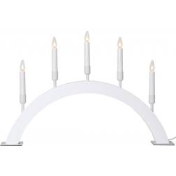 Star Trading Vind Båge Advent Candlestick White Candle Bridge