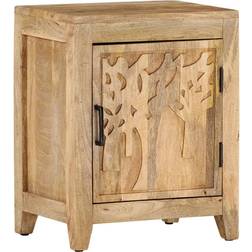 vidaXL Solid Mango Wood Bedside Table 30x40cm