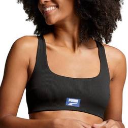 Puma Swim Women Ribbed Scoop Neck T - Black