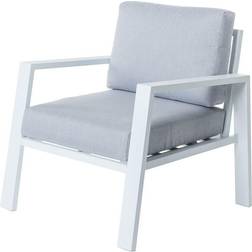 BigBuy Home Chaise De Jardin Thais 73.20 x 74.80 x 73.30 cm Aluminium Blanc Canapé d'extérieur