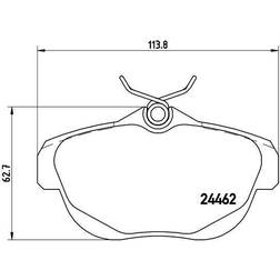 Brembo Kit Pastiglie Freno P61087