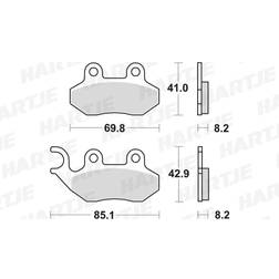 TRW Brake Pad Organic Scooter -125