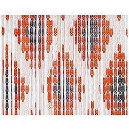 Edm Rideau Plastique Dessin Chaíne Diamants Orange Couleur 33 Bandes 90x210 cm E3-75960