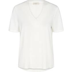 Freequent Short Sleeve Blouse - White