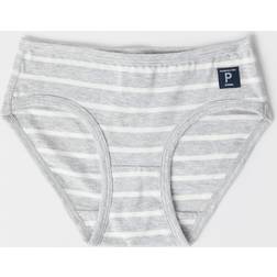 Polarn O. Pyret Stripe Girls Briefs Grey Stripes 10-12y x 146/152