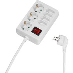 Vivanco Stromadapter, 7-fach Steckdosenleiste, Ein-/Ausschalter, Kabellänge: 1,4 m