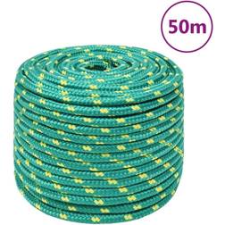 vidaXL Boat Rope Green 12 mm 50 m Polypropylene