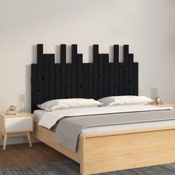 vidaXL 127,5x3x80 massivt fyrretræ Sengegavl