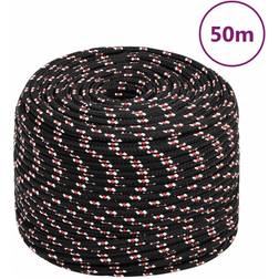 vidaXL Corda Nautica Nera 6 mm 50 m in Polipropilene
