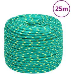 vidaXL Boat Rope Green 10 mm 25 m Polypropylene