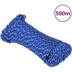 vidaXL Boottouw 3 mm 500 m polypropyleen blauw