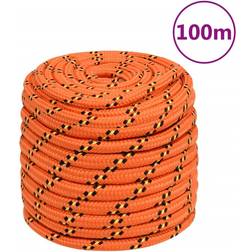 vidaXL Tovværk til båd 16 mm 100 m polypropylen orange