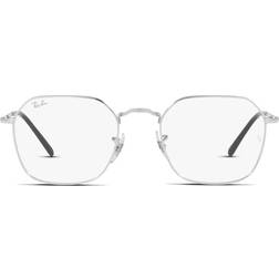 Ray-Ban Jim Silber Fassung Klar Glas Polarisiert 53-20 Silber 53-20