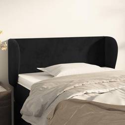 vidaXL Med Kanter Svart 93 x 23 x 78/88 cm Sänggavel