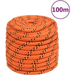 vidaXL Tovværk til båd 18 mm 100 m polypropylen orange