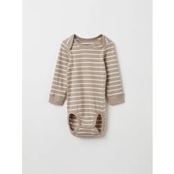 Polarn O. Pyret Striped Babygrow Brown x