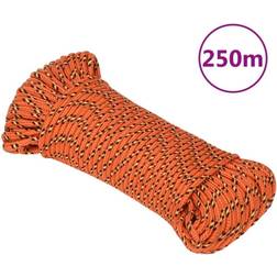 vidaXL Corda Nautica Arancione 4 mm 250 m in Polipropilene