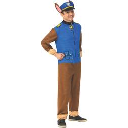 BuySeasons Paw Patrol's Chase Adult Jumpsuit Blue/Yellow