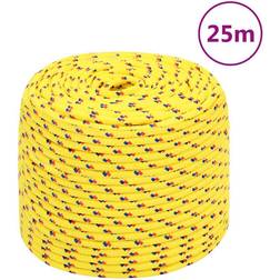 vidaXL Boat Rope Yellow 8 mm 25 m Polypropylene