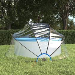 vidaXL Cupola per Piscina Rotonda 315x158 cm pvc