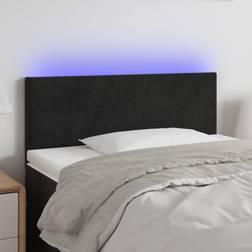 vidaXL À LED Meuble de Chambre À Coucher 90x5x78/88 cm Velours Tête de lit