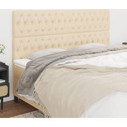 vidaXL Cream, 200 Upholstered Bed Headboard