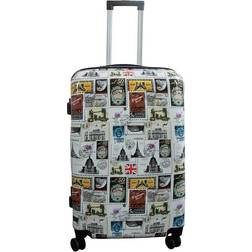Borg Living kuffert Hardcase kuffert motiv Rejsemærkater