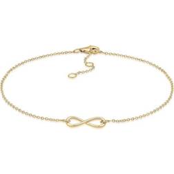 Elli Fußschmuck Infinity 925 Sterling Silber Gold 1011473101