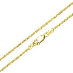 Bling Jewelry Rope chain040 gauge necklace gold plated silver