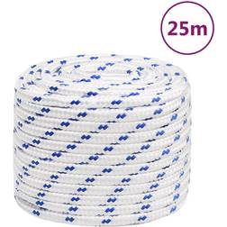 vidaXL Boat Rope White 18 mm 25 m Polypropylene