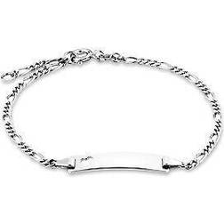 Amor Ident Armband 925 Sterling Silver Armsmycke för Damer - Silver
