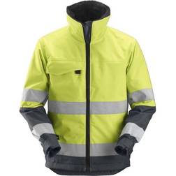 Snickers Core High-Vis Insulated Jacket Class 3 - Yellow/Steel Grey