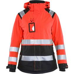 Blåkläder 490419875599XXXL Damen Shell Jacke, High Vis Rot/Schwarz, Größe