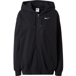 Nike Sportswear Women's Oversized Full Zip Hoodie - Black/White