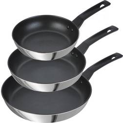 Prestige 9 x Tuffare Rostfritt Stål Stekpanneset Set Med 3 Set