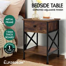 ELFORDSON Retro Bedside Table