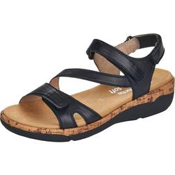 Remonte Wedge Heel Sandals - Black