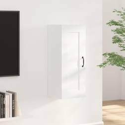 vidaXL 35 x 34 x 90 cm Konstrueret Træ Hvid Vægskab
