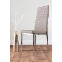 Furniturebox Cappuccino Beige Milan Kitchen Chair