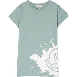 MONCLER KIDS Logo Graphic Print T-Shirt Green