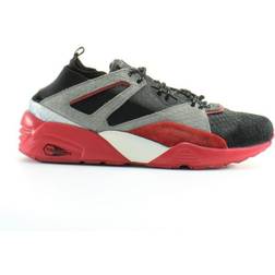 Puma bog sock rioja mens lace up black grey red trainers 361456 03 b44b