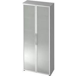 Armoire Akzent 2 Portes 4 Tablettes Vitrine en verre