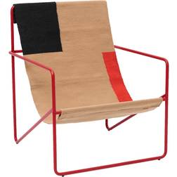 Ferm Living Desert Sedia Lounge Telaio Rosso Poltrona