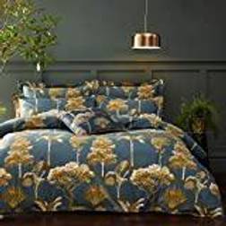 Paoletti Arboretum Trees Duvet Cover Blue, Gold, White