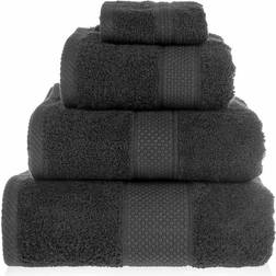 Homescapes Turkish Cotton 500 GSM Bath Towel Black