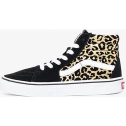 Vans Grade School Sk8-Hi Flocked Leopard Black