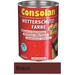 Consolan Wetterschutzfarbe seidenglänzend Braun